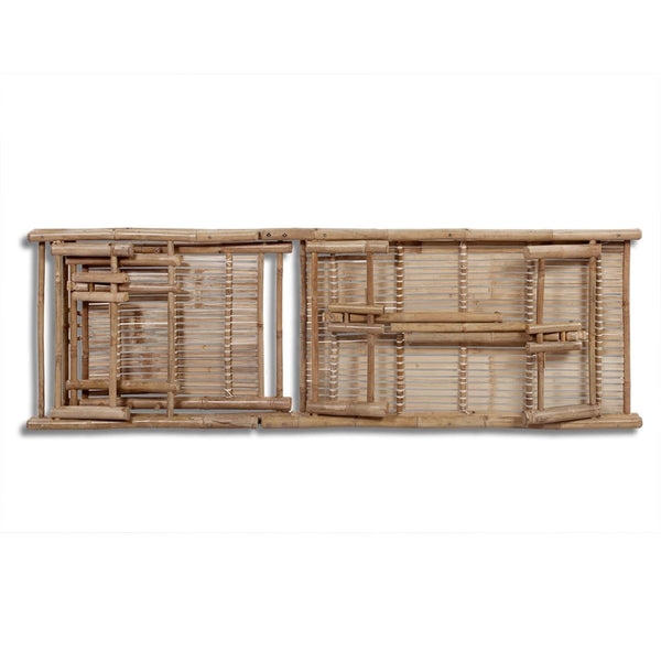 vidaXL Bain de soleil en bambou