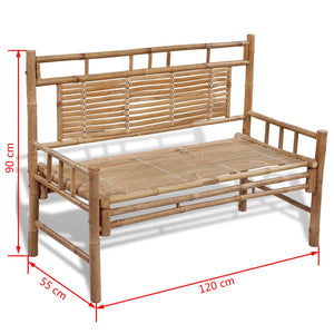 Bambus Gartenbank 120 cm