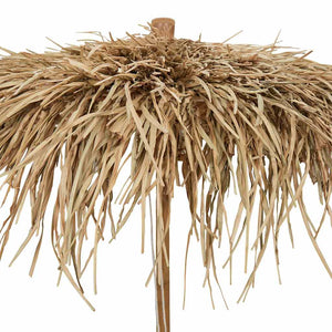 Bambus Sonnenschirm Bananenblatt Dach 270cm
