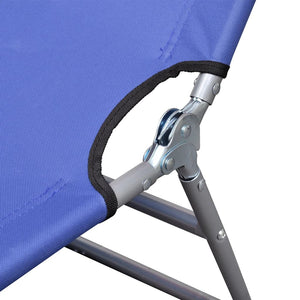 Klappbare Sonnenliege Blau