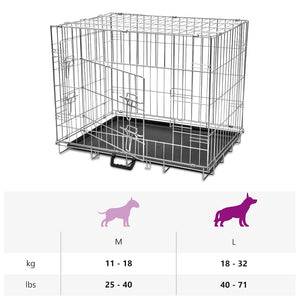 Faltbare Hundebox Metall L