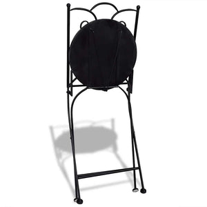 Klappbare Bistrostühle, 2er Set, Terrakotta