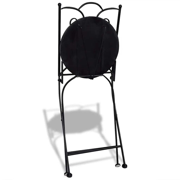 Klappbare Bistrostühle, 2er Set, Terrakotta