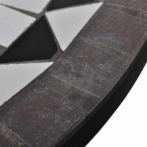Mosaik Bistrotisch Schwarz/Weiß 60cm
