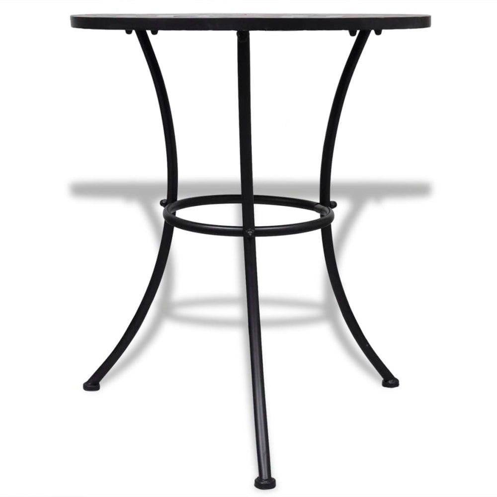Mosaik Bistrotisch Terrakotta-Rot 60cm