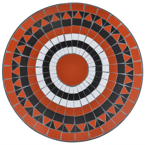 Mosaik Bistrotisch Terrakotta-Rot 60cm