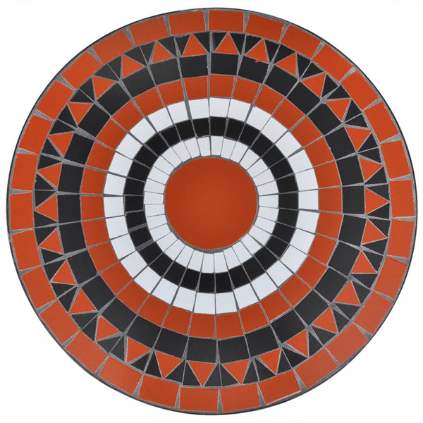 Mosaik Bistrotisch Terrakotta-Rot 60cm