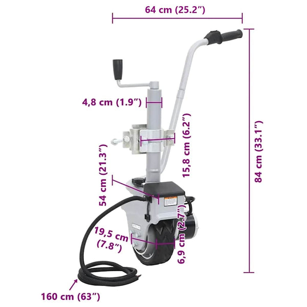 Motorisierte Anhänger Rangierhilfe 12V