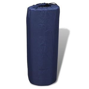 Selbstaufblasende Doppel-Schlafmatte Blau 190x130 cm