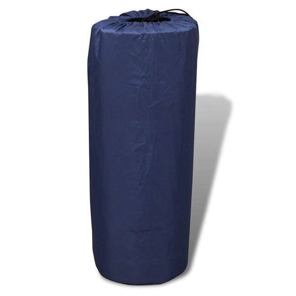 Selbstaufblasende Doppel-Schlafmatte Blau 190x130 cm