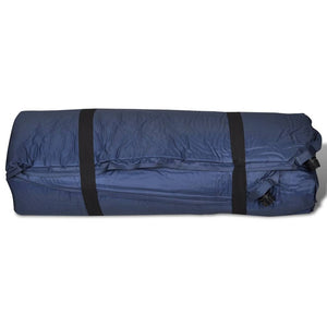 Selbstaufblasende Doppel-Schlafmatte Blau 190x130 cm