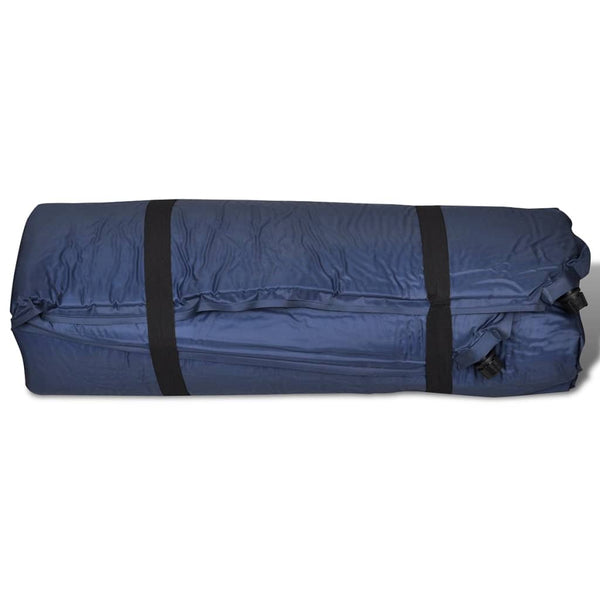 Selbstaufblasende Doppel-Schlafmatte Blau 190x130 cm