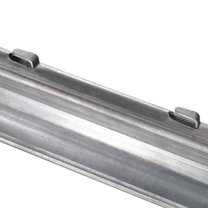 Zaunpfosten 10 pcs Silber 200 cm Stahl