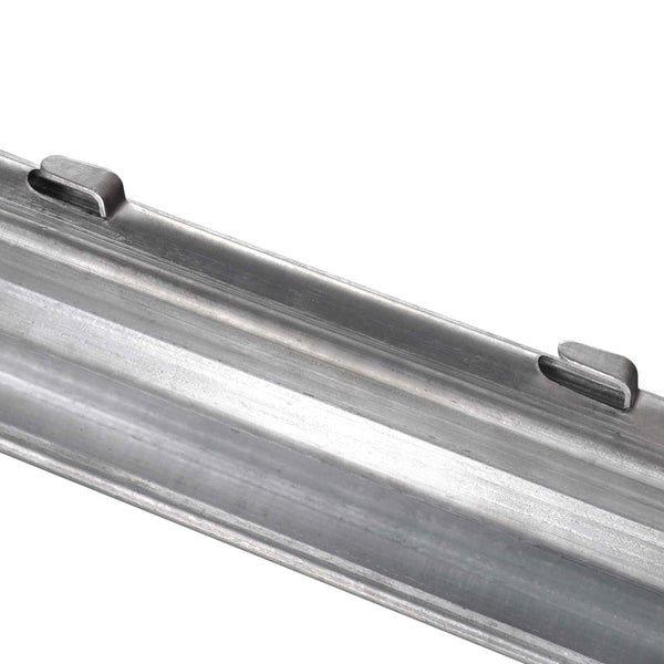 Zaunpfosten 10 pcs Silber 200 cm Stahl