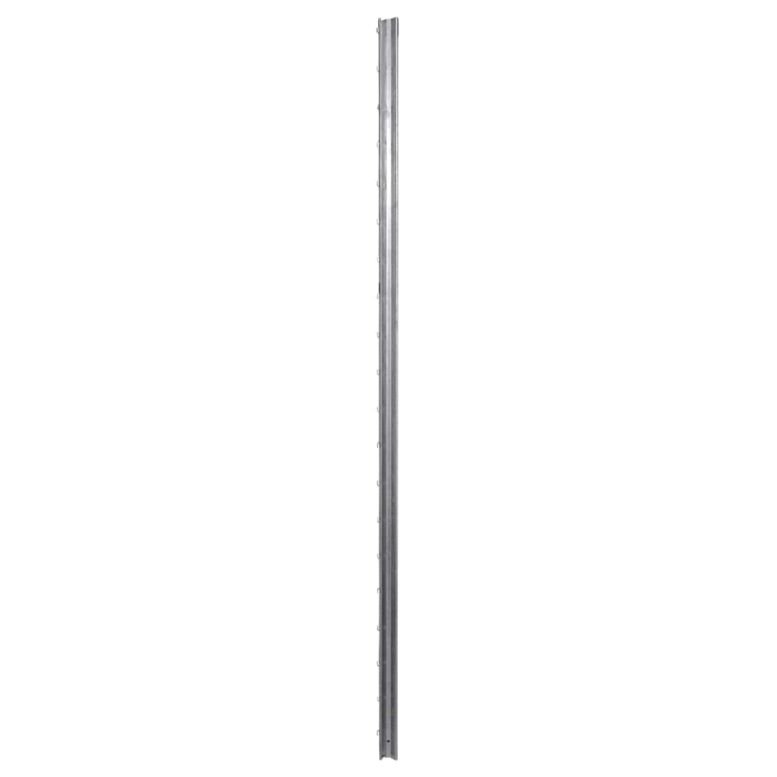 Zaunpfosten 10 pcs Silber 200 cm Stahl