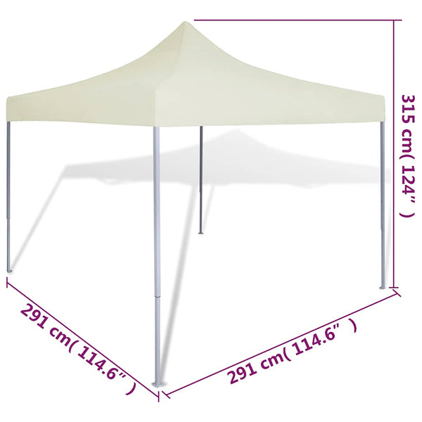 Faltzelt 3x3 m Creme