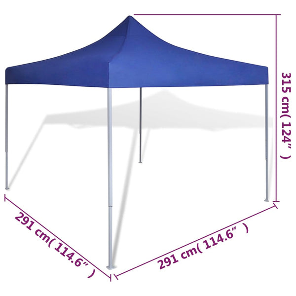 Faltzelt 3x3 m Blau