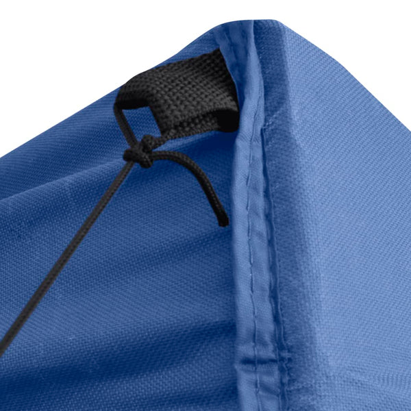 Faltzelt 3x3 m Blau mit 4 Seitenwänden