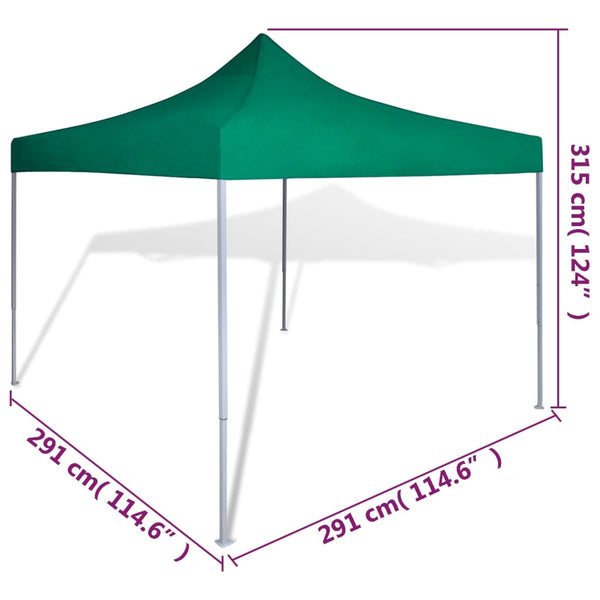 Faltzelt 3x3 m Grün