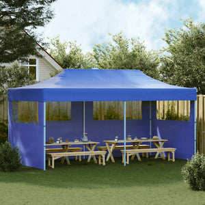 Blaues Faltbares Partyzelt 3x6 m