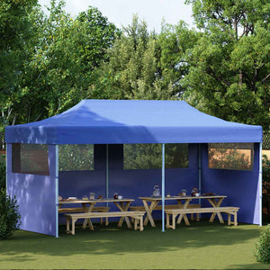 Blaues Faltbares Partyzelt 3x6 m