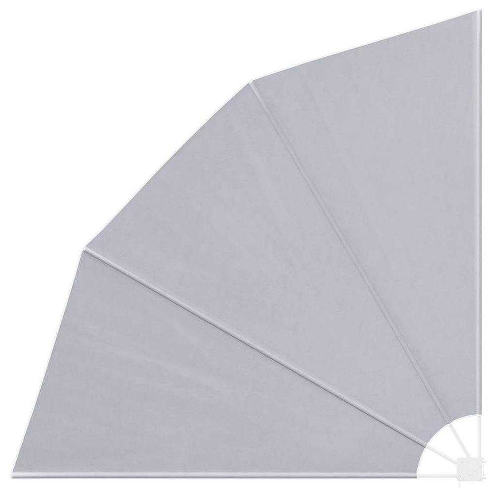 Faltbarer Balkonfächer Grau 210x210 cm