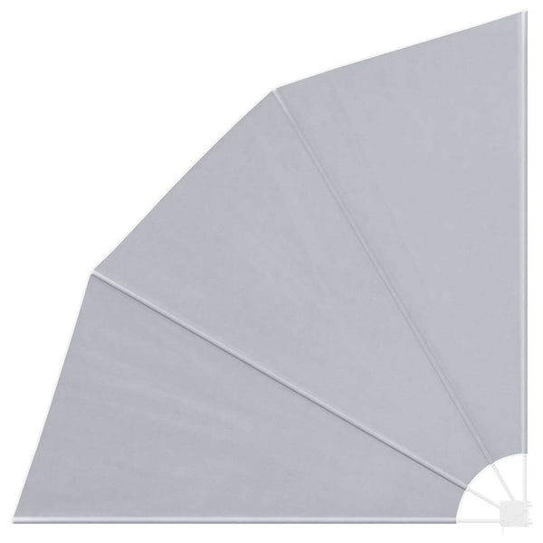 Faltbarer Balkonfächer Grau 210x210 cm