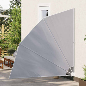 Faltbarer Balkonfächer Grau 210x210 cm