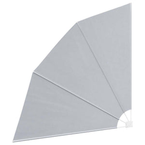 Faltbarer Balkonfächer Grau 210x210 cm