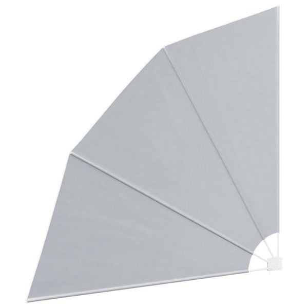 Faltbarer Balkonfächer Grau 210x210 cm