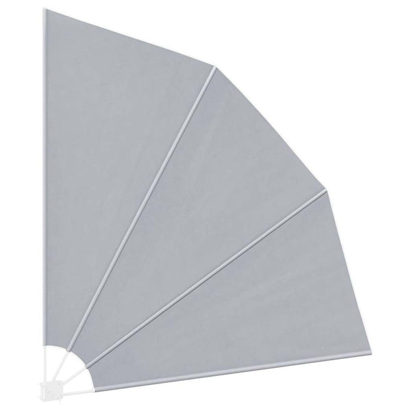 Faltbarer Balkonfächer Grau 210x210 cm