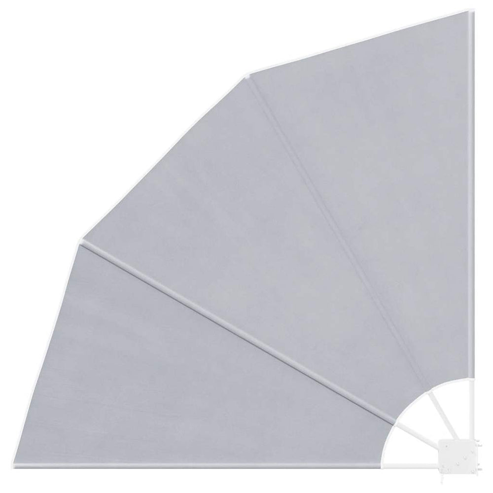 Faltbarer Balkonfächer Grau 140x140 cm