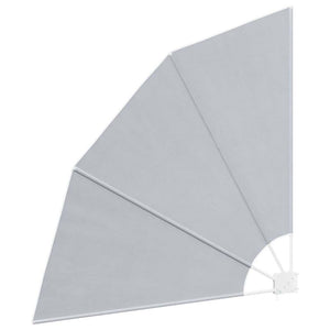 Faltbarer Balkonfächer Grau 140x140 cm