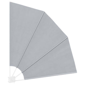 Faltbarer Balkonfächer Grau 140x140 cm