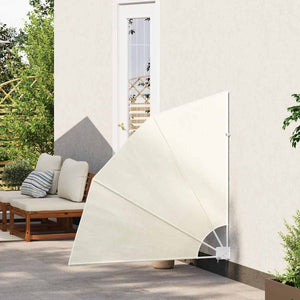 Faltbarer Balkonfächer Creme 140x140 cm