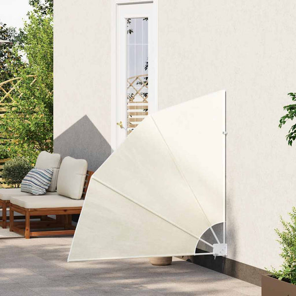Faltbarer Balkonfächer Creme 140x140 cm
