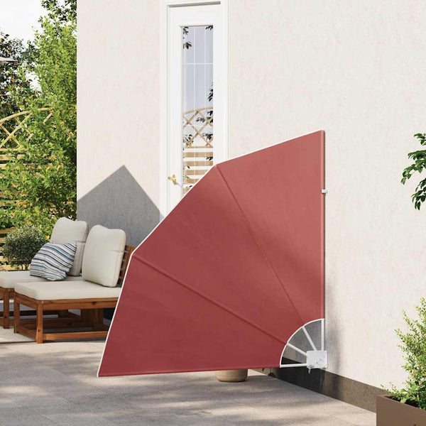 Faltbarer Balkonfächer Terracotta-Rot 140x140 cm