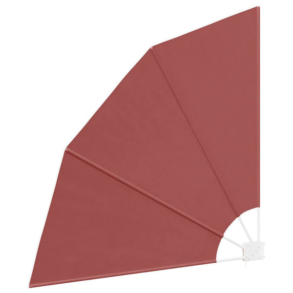 Faltbarer Balkonfächer Terracotta-Rot 140x140 cm