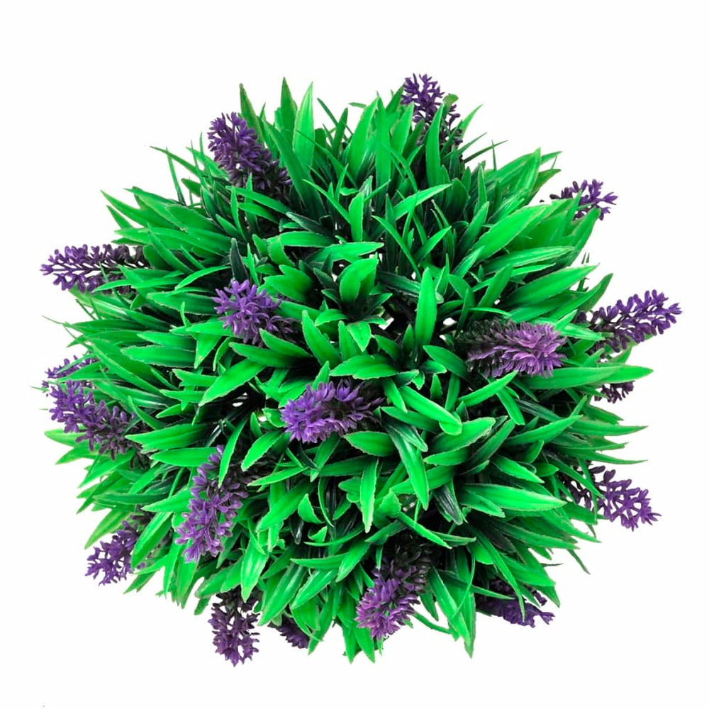 Künstliche Buchsbaumkugel mit Lavendel, 2er-Set, 28cm
