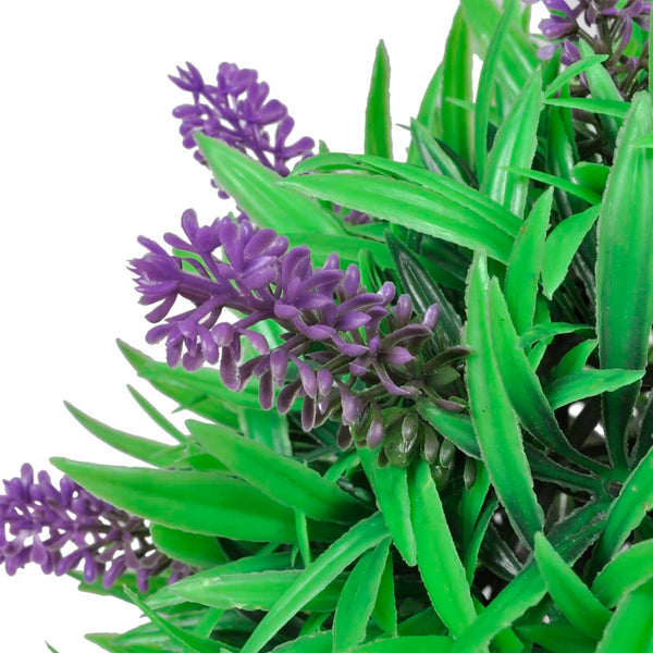 Künstliche Buchsbaumkugel mit Lavendel, 2er-Set, 28cm