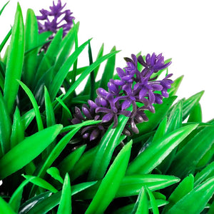 Künstliche Buchsbaumkugel mit Lavendel, 30cm, 2er Set