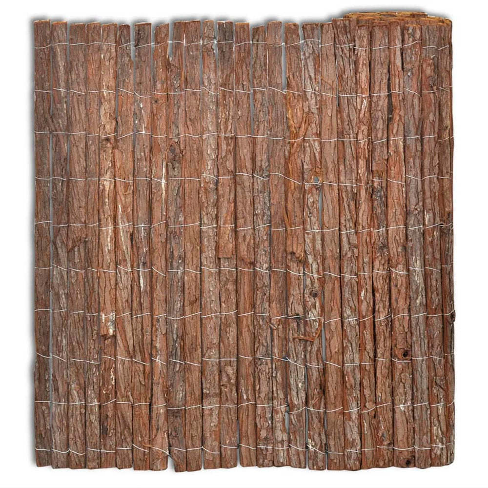 vidaXL Bark Fence 400x100 cm