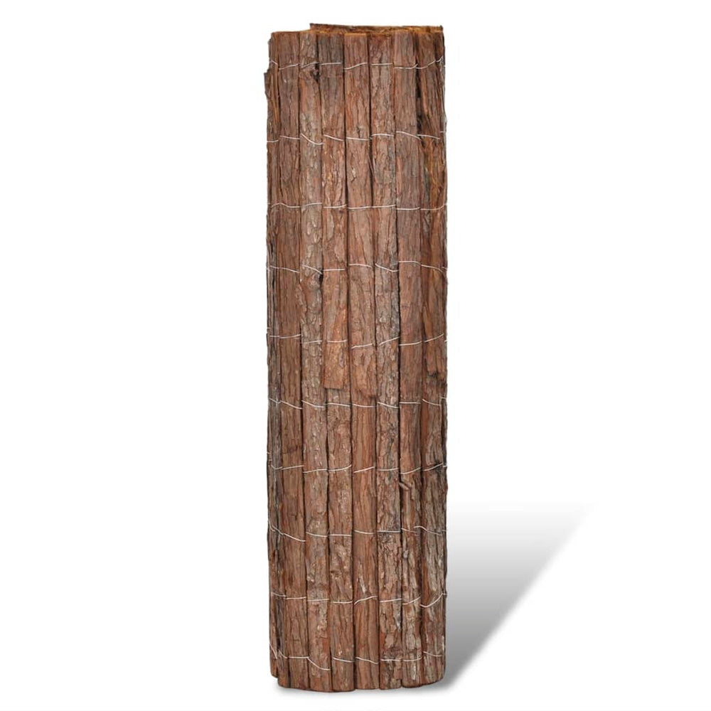 vidaXL Bark Fence 400x100 cm