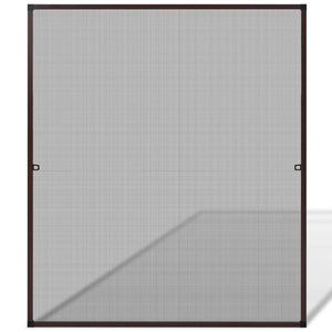 Insektengitter für Fenster 130 x 150 cm braun