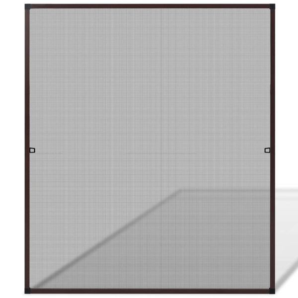 Insektengitter für Fenster 130 x 150 cm braun