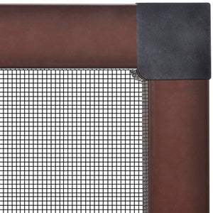 Insektengitter für Fenster 130 x 150 cm braun