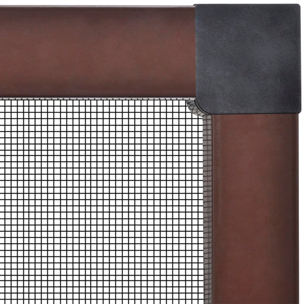 Insektengitter für Fenster 130 x 150 cm braun