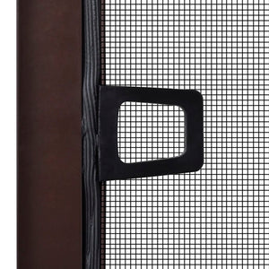 Insektengitter für Fenster 130 x 150 cm braun