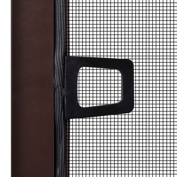 Insektengitter für Fenster 130 x 150 cm braun