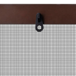Insektengitter für Fenster 130 x 150 cm braun